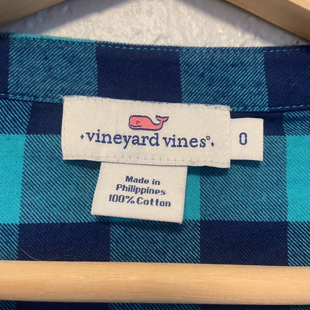 Vineyard Vines NWT Flannel Shirt Women’s Size 0 - Picture 3 of 8